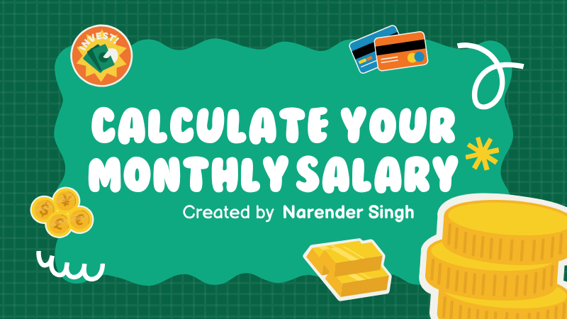 Illustration of salary breakdown process